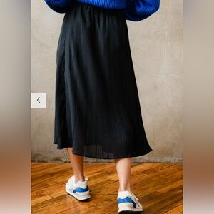 ABLE Bessie Pleated Midi Skirt NWT